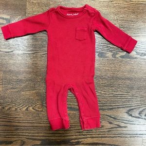 Planet Cotton Red Romper 9m